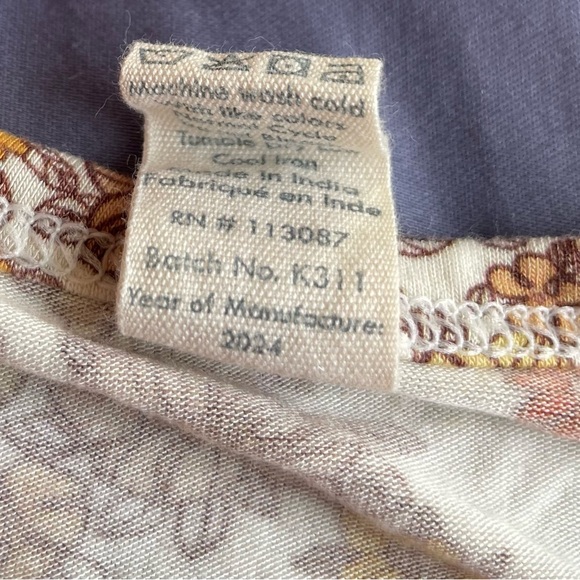 Kate Quinn 18-24 Month Short Sleeve Bamboo Bodysuit Wildflower Print - Picture 4 of 6